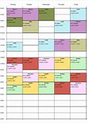 Image result for Class Schedule Maker Template