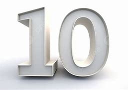 Image result for White Number 10