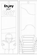 Image result for Free Printable Coloring Bookmark Templates