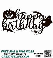 Image result for Halloween Cake Topper SVG