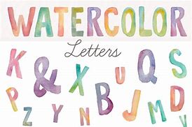 Image result for Watercolor Lettering