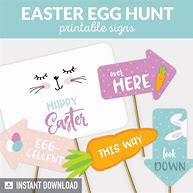 Image result for Easter Egg Hunt This Way Sign