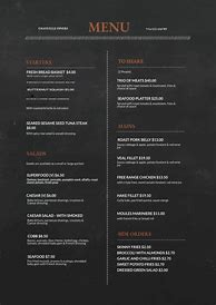 Image result for Simple Food Menu Design