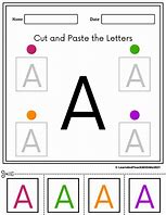 Image result for Cut and Paste Letters of the Alphabet