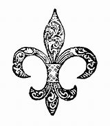 Image result for Fleur De Lis Line Design