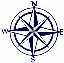 Image result for Compass Black and White