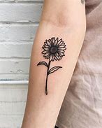 Image result for Small Sunflower Tattoo Watercolor