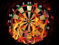 Image result for Flaming Dart Board Clip Art