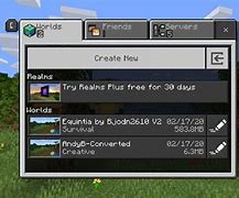 Image result for Minecraft Bedrock Menu