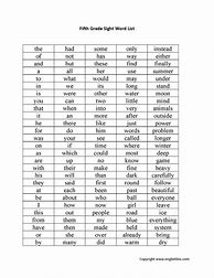 Image result for Fifth Grade Spelling Words Printable