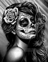 Image result for Sugar Skull Lady Tattoo