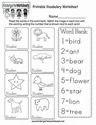 Image result for Kindergarten Vocabulary Words