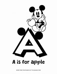 Image result for Mickey Mouse Alphabet Coloring Pages