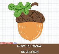 Image result for How to Draw Acorn