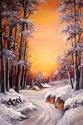 Image result for Folk Art Paintings Winter Scene