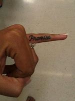 Image result for Promise Finger Tattoo