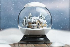 Image result for Flat Snow Globe