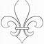 Image result for Fleur De Lis Line Design