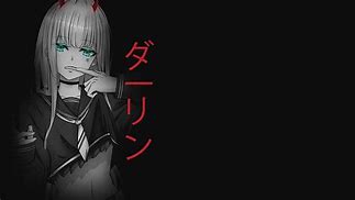 Image result for Zero Two Black and White