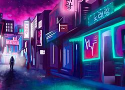 Image result for Neon City Night Wallpaper Ai