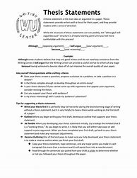 Image result for Thesis Statement Examples Essay Outline