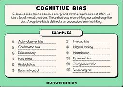 Image result for Cognitive Bias