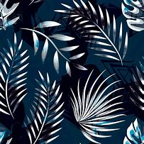 Image result for Blue Palm Leaf Prints