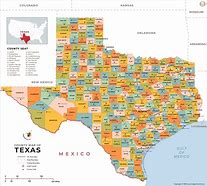 Image result for Texas Map by County