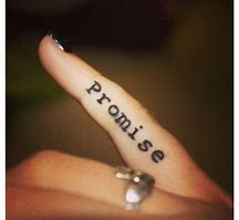 Image result for Promise Finger Tattoo