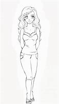 Image result for Girl Line Art