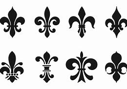 Image result for Fleur De Lis Line Design