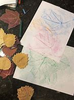 Image result for Autumn Leaf Rubbings