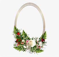 Image result for Oval Shape Floral Frame