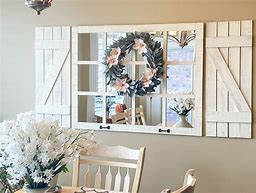 Image result for Rustic Mirror Wall Decor