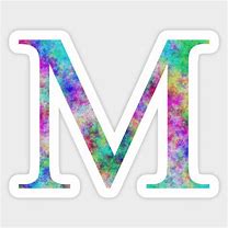 Image result for Letter M in Vibrant Colours and Fancy