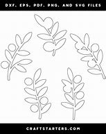 Image result for Simple Black Olive Branch