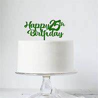 Image result for Happy 25th Birthday Cake Topper SVG