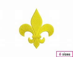 Image result for A Fleur De Lis Inside of a Metal Circle