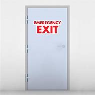 Image result for Emergency Exit Door Signage