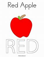 Image result for Apple Cartoon Coloring Page