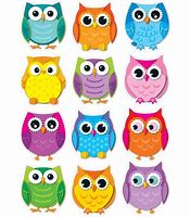 Image result for Colorful Owl Print