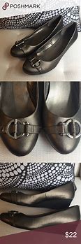 Image result for Grey Wedge Leather Shoe