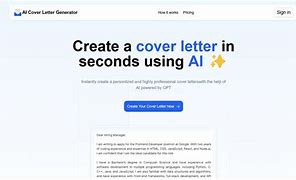 Image result for Ai to Create Cover Letter