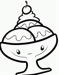 Image result for Ice Cream Sundae Coloring Pages