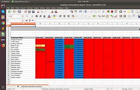 Image result for Monthly Attendance Report Template