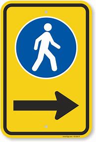 Image result for Pedestrian Sign