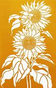 Image result for Sunflower Stencils for Painting