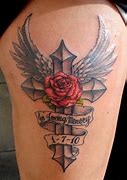 Image result for Skull Rose and Cross Tattoo