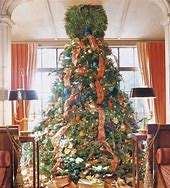 Image result for How to Ribbon a Christmas Tree