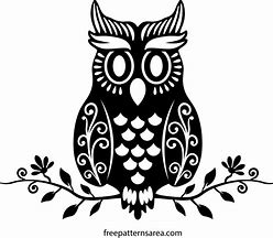 Image result for Owl in a Branch Vector